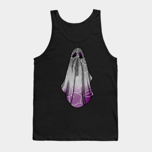 Asexual Pride Flowery Ghost Tank Top